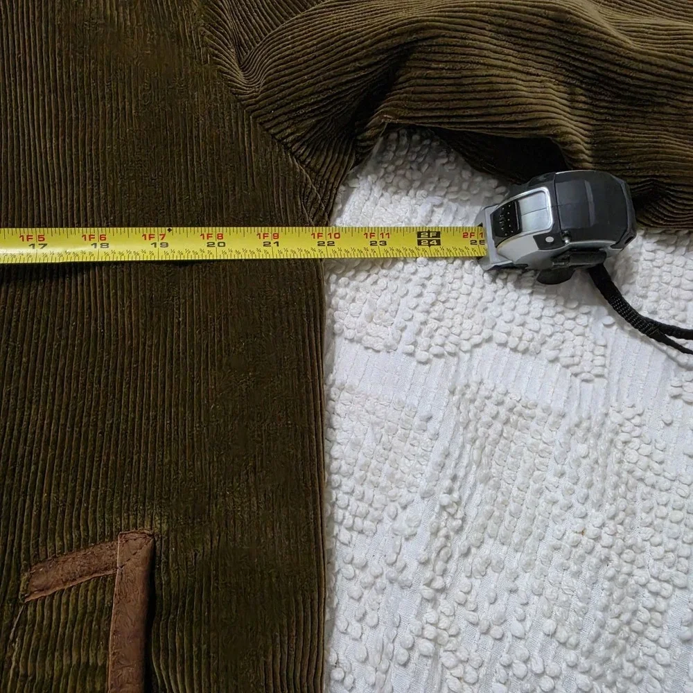 Vintage Lakeland Brown Corduroy Jacket Mens 44 Long Lined Car Coat Retro 70s